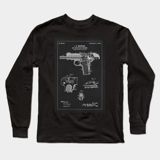 Browning automatic pistol - 1899 Patent - aP02 Long Sleeve T-Shirt